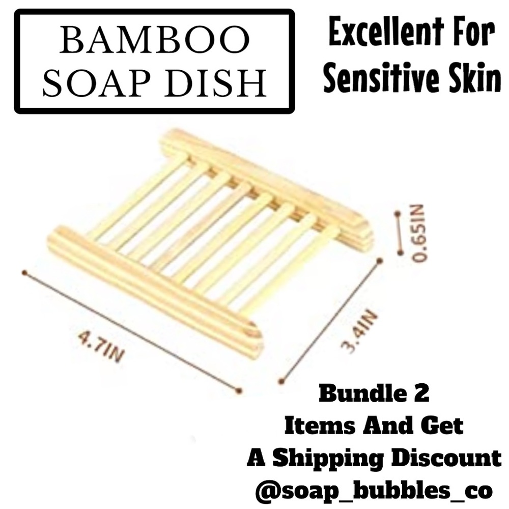 2 Bamboo Soap Dishes ( PRICE IS FIRM )